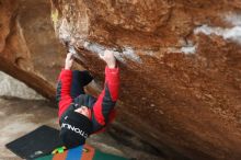 Bouldering in Hueco Tanks on 01/02/2019 with Blue Lizard Climbing and Yoga

Filename: SRM_20190102_1712540.jpg
Aperture: f/2.8
Shutter Speed: 1/250
Body: Canon EOS-1D Mark II
Lens: Canon EF 50mm f/1.8 II