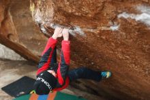 Bouldering in Hueco Tanks on 01/02/2019 with Blue Lizard Climbing and Yoga

Filename: SRM_20190102_1712560.jpg
Aperture: f/2.8
Shutter Speed: 1/250
Body: Canon EOS-1D Mark II
Lens: Canon EF 50mm f/1.8 II