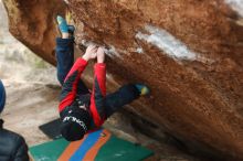Bouldering in Hueco Tanks on 01/02/2019 with Blue Lizard Climbing and Yoga

Filename: SRM_20190102_1713050.jpg
Aperture: f/2.8
Shutter Speed: 1/250
Body: Canon EOS-1D Mark II
Lens: Canon EF 50mm f/1.8 II