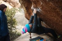 Bouldering in Hueco Tanks on 01/02/2019 with Blue Lizard Climbing and Yoga

Filename: SRM_20190102_1717480.jpg
Aperture: f/2.0
Shutter Speed: 1/320
Body: Canon EOS-1D Mark II
Lens: Canon EF 50mm f/1.8 II