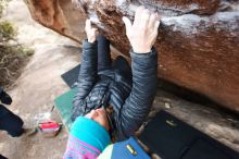 Bouldering in Hueco Tanks on 01/02/2019 with Blue Lizard Climbing and Yoga

Filename: SRM_20190102_1729560.jpg
Aperture: f/3.5
Shutter Speed: 1/160
Body: Canon EOS-1D Mark II
Lens: Canon EF 16-35mm f/2.8 L