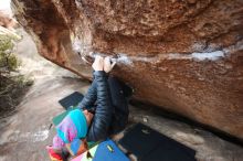 Bouldering in Hueco Tanks on 01/02/2019 with Blue Lizard Climbing and Yoga

Filename: SRM_20190102_1737410.jpg
Aperture: f/3.5
Shutter Speed: 1/160
Body: Canon EOS-1D Mark II
Lens: Canon EF 16-35mm f/2.8 L