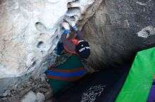 Bouldering in Hueco Tanks on 01/01/2019 with Blue Lizard Climbing and Yoga

Filename: SRM_20190101_1022250.jpg
Aperture: f/2.8
Shutter Speed: 1/200
Body: Canon EOS-1D Mark II
Lens: Canon EF 16-35mm f/2.8 L