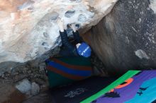 Bouldering in Hueco Tanks on 01/01/2019 with Blue Lizard Climbing and Yoga

Filename: SRM_20190101_1024000.jpg
Aperture: f/4.0
Shutter Speed: 1/200
Body: Canon EOS-1D Mark II
Lens: Canon EF 16-35mm f/2.8 L