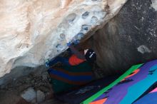 Bouldering in Hueco Tanks on 01/01/2019 with Blue Lizard Climbing and Yoga

Filename: SRM_20190101_1027500.jpg
Aperture: f/4.0
Shutter Speed: 1/200
Body: Canon EOS-1D Mark II
Lens: Canon EF 16-35mm f/2.8 L