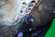 Bouldering in Hueco Tanks on 01/01/2019 with Blue Lizard Climbing and Yoga

Filename: SRM_20190101_1029010.jpg
Aperture: f/3.2
Shutter Speed: 1/200
Body: Canon EOS-1D Mark II
Lens: Canon EF 16-35mm f/2.8 L