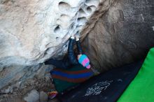 Bouldering in Hueco Tanks on 01/01/2019 with Blue Lizard Climbing and Yoga

Filename: SRM_20190101_1030300.jpg
Aperture: f/3.2
Shutter Speed: 1/160
Body: Canon EOS-1D Mark II
Lens: Canon EF 16-35mm f/2.8 L