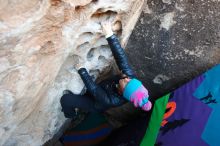 Bouldering in Hueco Tanks on 01/01/2019 with Blue Lizard Climbing and Yoga

Filename: SRM_20190101_1030510.jpg
Aperture: f/4.0
Shutter Speed: 1/200
Body: Canon EOS-1D Mark II
Lens: Canon EF 16-35mm f/2.8 L