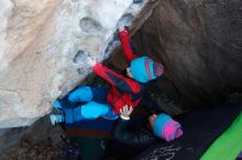 Bouldering in Hueco Tanks on 01/01/2019 with Blue Lizard Climbing and Yoga

Filename: SRM_20190101_1040520.jpg
Aperture: f/3.5
Shutter Speed: 1/200
Body: Canon EOS-1D Mark II
Lens: Canon EF 16-35mm f/2.8 L