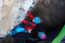 Bouldering in Hueco Tanks on 01/01/2019 with Blue Lizard Climbing and Yoga

Filename: SRM_20190101_1040530.jpg
Aperture: f/3.5
Shutter Speed: 1/200
Body: Canon EOS-1D Mark II
Lens: Canon EF 16-35mm f/2.8 L