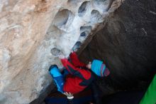 Bouldering in Hueco Tanks on 01/01/2019 with Blue Lizard Climbing and Yoga

Filename: SRM_20190101_1041220.jpg
Aperture: f/4.5
Shutter Speed: 1/200
Body: Canon EOS-1D Mark II
Lens: Canon EF 16-35mm f/2.8 L