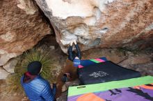 Bouldering in Hueco Tanks on 01/01/2019 with Blue Lizard Climbing and Yoga

Filename: SRM_20190101_1055100.jpg
Aperture: f/4.0
Shutter Speed: 1/200
Body: Canon EOS-1D Mark II
Lens: Canon EF 16-35mm f/2.8 L