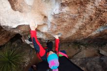 Bouldering in Hueco Tanks on 01/01/2019 with Blue Lizard Climbing and Yoga

Filename: SRM_20190101_1057481.jpg
Aperture: f/4.5
Shutter Speed: 1/250
Body: Canon EOS-1D Mark II
Lens: Canon EF 16-35mm f/2.8 L