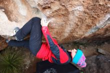 Bouldering in Hueco Tanks on 01/01/2019 with Blue Lizard Climbing and Yoga

Filename: SRM_20190101_1103260.jpg
Aperture: f/4.0
Shutter Speed: 1/250
Body: Canon EOS-1D Mark II
Lens: Canon EF 16-35mm f/2.8 L