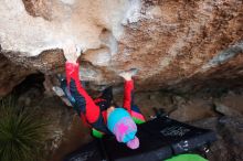 Bouldering in Hueco Tanks on 01/01/2019 with Blue Lizard Climbing and Yoga

Filename: SRM_20190101_1109550.jpg
Aperture: f/4.5
Shutter Speed: 1/250
Body: Canon EOS-1D Mark II
Lens: Canon EF 16-35mm f/2.8 L