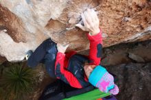 Bouldering in Hueco Tanks on 01/01/2019 with Blue Lizard Climbing and Yoga

Filename: SRM_20190101_1110081.jpg
Aperture: f/4.5
Shutter Speed: 1/250
Body: Canon EOS-1D Mark II
Lens: Canon EF 16-35mm f/2.8 L