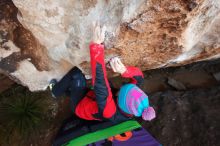 Bouldering in Hueco Tanks on 01/01/2019 with Blue Lizard Climbing and Yoga

Filename: SRM_20190101_1110140.jpg
Aperture: f/5.0
Shutter Speed: 1/250
Body: Canon EOS-1D Mark II
Lens: Canon EF 16-35mm f/2.8 L