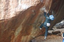 Bouldering in Hueco Tanks on 01/01/2019 with Blue Lizard Climbing and Yoga

Filename: SRM_20190101_1126550.jpg
Aperture: f/2.5
Shutter Speed: 1/250
Body: Canon EOS-1D Mark II
Lens: Canon EF 50mm f/1.8 II