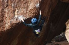 Bouldering in Hueco Tanks on 01/01/2019 with Blue Lizard Climbing and Yoga

Filename: SRM_20190101_1127320.jpg
Aperture: f/3.2
Shutter Speed: 1/250
Body: Canon EOS-1D Mark II
Lens: Canon EF 50mm f/1.8 II