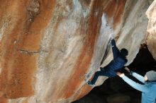 Bouldering in Hueco Tanks on 01/01/2019 with Blue Lizard Climbing and Yoga

Filename: SRM_20190101_1149410.jpg
Aperture: f/8.0
Shutter Speed: 1/250
Body: Canon EOS-1D Mark II
Lens: Canon EF 50mm f/1.8 II