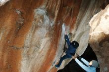 Bouldering in Hueco Tanks on 01/01/2019 with Blue Lizard Climbing and Yoga

Filename: SRM_20190101_1149490.jpg
Aperture: f/8.0
Shutter Speed: 1/250
Body: Canon EOS-1D Mark II
Lens: Canon EF 50mm f/1.8 II