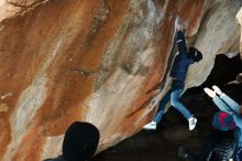 Bouldering in Hueco Tanks on 01/01/2019 with Blue Lizard Climbing and Yoga

Filename: SRM_20190101_1150130.jpg
Aperture: f/8.0
Shutter Speed: 1/250
Body: Canon EOS-1D Mark II
Lens: Canon EF 50mm f/1.8 II