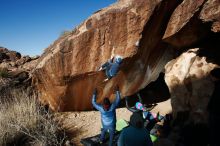Bouldering in Hueco Tanks on 01/01/2019 with Blue Lizard Climbing and Yoga

Filename: SRM_20190101_1153060.jpg
Aperture: f/9.0
Shutter Speed: 1/250
Body: Canon EOS-1D Mark II
Lens: Canon EF 16-35mm f/2.8 L