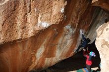 Bouldering in Hueco Tanks on 01/01/2019 with Blue Lizard Climbing and Yoga

Filename: SRM_20190101_1203510.jpg
Aperture: f/8.0
Shutter Speed: 1/250
Body: Canon EOS-1D Mark II
Lens: Canon EF 16-35mm f/2.8 L