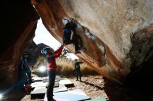 Bouldering in Hueco Tanks on 01/01/2019 with Blue Lizard Climbing and Yoga

Filename: SRM_20190101_1210370.jpg
Aperture: f/9.0
Shutter Speed: 1/250
Body: Canon EOS-1D Mark II
Lens: Canon EF 16-35mm f/2.8 L