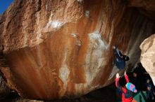 Bouldering in Hueco Tanks on 01/01/2019 with Blue Lizard Climbing and Yoga

Filename: SRM_20190101_1213530.jpg
Aperture: f/9.0
Shutter Speed: 1/250
Body: Canon EOS-1D Mark II
Lens: Canon EF 16-35mm f/2.8 L