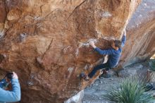 Bouldering in Hueco Tanks on 01/01/2019 with Blue Lizard Climbing and Yoga

Filename: SRM_20190101_1314400.jpg
Aperture: f/3.5
Shutter Speed: 1/250
Body: Canon EOS-1D Mark II
Lens: Canon EF 50mm f/1.8 II