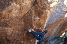 Bouldering in Hueco Tanks on 01/01/2019 with Blue Lizard Climbing and Yoga

Filename: SRM_20190101_1314460.jpg
Aperture: f/4.0
Shutter Speed: 1/250
Body: Canon EOS-1D Mark II
Lens: Canon EF 50mm f/1.8 II