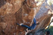 Bouldering in Hueco Tanks on 01/01/2019 with Blue Lizard Climbing and Yoga

Filename: SRM_20190101_1314520.jpg
Aperture: f/4.5
Shutter Speed: 1/250
Body: Canon EOS-1D Mark II
Lens: Canon EF 50mm f/1.8 II