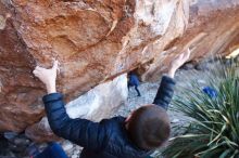 Bouldering in Hueco Tanks on 01/01/2019 with Blue Lizard Climbing and Yoga

Filename: SRM_20190101_1336180.jpg
Aperture: f/4.0
Shutter Speed: 1/250
Body: Canon EOS-1D Mark II
Lens: Canon EF 16-35mm f/2.8 L