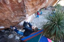 Bouldering in Hueco Tanks on 01/01/2019 with Blue Lizard Climbing and Yoga

Filename: SRM_20190101_1338140.jpg
Aperture: f/4.0
Shutter Speed: 1/250
Body: Canon EOS-1D Mark II
Lens: Canon EF 16-35mm f/2.8 L