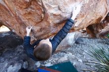 Bouldering in Hueco Tanks on 01/01/2019 with Blue Lizard Climbing and Yoga

Filename: SRM_20190101_1338181.jpg
Aperture: f/4.5
Shutter Speed: 1/250
Body: Canon EOS-1D Mark II
Lens: Canon EF 16-35mm f/2.8 L