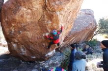 Bouldering in Hueco Tanks on 01/01/2019 with Blue Lizard Climbing and Yoga

Filename: SRM_20190101_1351140.jpg
Aperture: f/5.6
Shutter Speed: 1/250
Body: Canon EOS-1D Mark II
Lens: Canon EF 16-35mm f/2.8 L