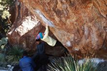 Bouldering in Hueco Tanks on 01/01/2019 with Blue Lizard Climbing and Yoga

Filename: SRM_20190101_1413250.jpg
Aperture: f/5.6
Shutter Speed: 1/250
Body: Canon EOS-1D Mark II
Lens: Canon EF 16-35mm f/2.8 L