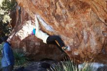 Bouldering in Hueco Tanks on 01/01/2019 with Blue Lizard Climbing and Yoga

Filename: SRM_20190101_1413370.jpg
Aperture: f/5.6
Shutter Speed: 1/250
Body: Canon EOS-1D Mark II
Lens: Canon EF 16-35mm f/2.8 L