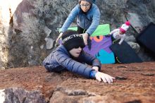 Bouldering in Hueco Tanks on 01/01/2019 with Blue Lizard Climbing and Yoga

Filename: SRM_20190101_1426590.jpg
Aperture: f/4.0
Shutter Speed: 1/250
Body: Canon EOS-1D Mark II
Lens: Canon EF 16-35mm f/2.8 L