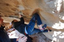 Bouldering in Hueco Tanks on 01/01/2019 with Blue Lizard Climbing and Yoga

Filename: SRM_20190101_1530550.jpg
Aperture: f/3.2
Shutter Speed: 1/200
Body: Canon EOS-1D Mark II
Lens: Canon EF 16-35mm f/2.8 L