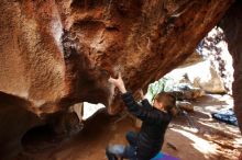 Bouldering in Hueco Tanks on 01/01/2019 with Blue Lizard Climbing and Yoga

Filename: SRM_20190101_1545480.jpg
Aperture: f/4.5
Shutter Speed: 1/200
Body: Canon EOS-1D Mark II
Lens: Canon EF 16-35mm f/2.8 L