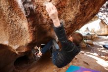 Bouldering in Hueco Tanks on 01/01/2019 with Blue Lizard Climbing and Yoga

Filename: SRM_20190101_1548370.jpg
Aperture: f/3.5
Shutter Speed: 1/200
Body: Canon EOS-1D Mark II
Lens: Canon EF 16-35mm f/2.8 L