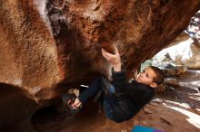 Bouldering in Hueco Tanks on 01/01/2019 with Blue Lizard Climbing and Yoga

Filename: SRM_20190101_1549240.jpg
Aperture: f/5.0
Shutter Speed: 1/200
Body: Canon EOS-1D Mark II
Lens: Canon EF 16-35mm f/2.8 L