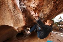 Bouldering in Hueco Tanks on 01/01/2019 with Blue Lizard Climbing and Yoga

Filename: SRM_20190101_1549250.jpg
Aperture: f/3.5
Shutter Speed: 1/200
Body: Canon EOS-1D Mark II
Lens: Canon EF 16-35mm f/2.8 L