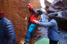 Bouldering in Hueco Tanks on 01/01/2019 with Blue Lizard Climbing and Yoga

Filename: SRM_20190101_1550180.jpg
Aperture: f/3.5
Shutter Speed: 1/200
Body: Canon EOS-1D Mark II
Lens: Canon EF 16-35mm f/2.8 L