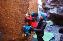 Bouldering in Hueco Tanks on 01/01/2019 with Blue Lizard Climbing and Yoga

Filename: SRM_20190101_1553550.jpg
Aperture: f/2.8
Shutter Speed: 1/200
Body: Canon EOS-1D Mark II
Lens: Canon EF 16-35mm f/2.8 L