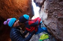 Bouldering in Hueco Tanks on 01/01/2019 with Blue Lizard Climbing and Yoga

Filename: SRM_20190101_1608050.jpg
Aperture: f/4.0
Shutter Speed: 1/200
Body: Canon EOS-1D Mark II
Lens: Canon EF 16-35mm f/2.8 L