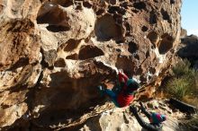 Bouldering in Hueco Tanks on 01/01/2019 with Blue Lizard Climbing and Yoga

Filename: SRM_20190101_1701560.jpg
Aperture: f/4.0
Shutter Speed: 1/320
Body: Canon EOS-1D Mark II
Lens: Canon EF 50mm f/1.8 II