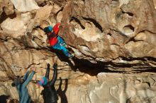 Bouldering in Hueco Tanks on 01/01/2019 with Blue Lizard Climbing and Yoga

Filename: SRM_20190101_1702330.jpg
Aperture: f/4.0
Shutter Speed: 1/800
Body: Canon EOS-1D Mark II
Lens: Canon EF 50mm f/1.8 II